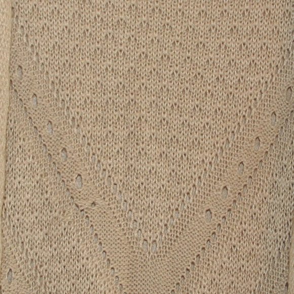 It's Our Time Tan Floor Length Knit Sleeveless Open Front Cover/ Vest/ Cardigan - Picture 2 of 5